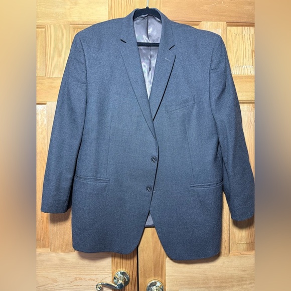 Calvin Klein Men’s Dark Gray Blazer Sports Coat Jacket Size 50R - Picture 1 of 4
